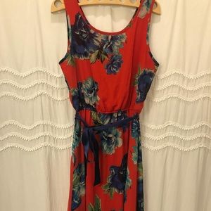 High-to-low Floral Dress